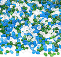 QEQEKAKA Sea Glass Stones for Crafts About 2.75LB (1180g/41.62oz Glass Pebbles by QEQEKAKA