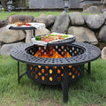 OutVue 36 Inch Fire Pit with 2 Grills, Wood Burning Fire Pits by OutVue-EmbracetheGreatOutdoors