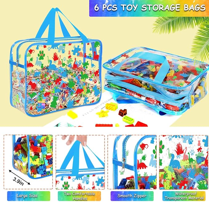 6 Packs Large Toy Storage Bags - Image 3