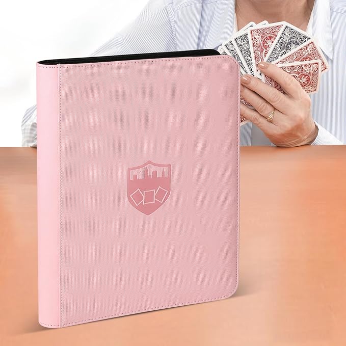 16 Pocket Ringless Side Loading Trading Card Binder, 1024 Cards PU Fixed Page - Image 8