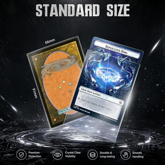 2000PS Soft Card Sleeves for Standard Trading Cards, Sturdy Trading Cards - Image 3