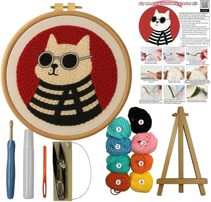 CELCRAFTIQUE Punch Needle Kits for Adults Beginner, Tool by Unknown