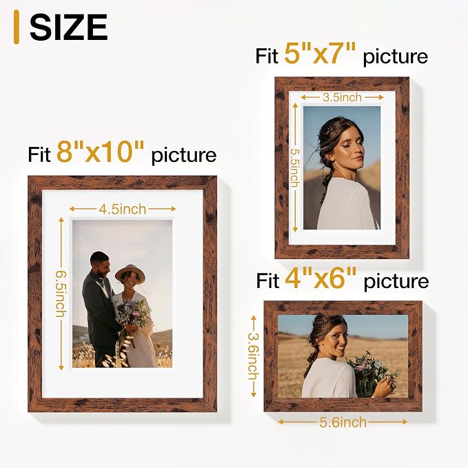 Vittanly 15 Pack Picture Frames Collage Wall Decor - Image 3