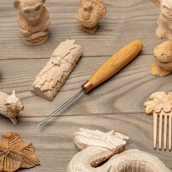 BeaverCraft Wood Carving Chisels, V Gouge - Image 7