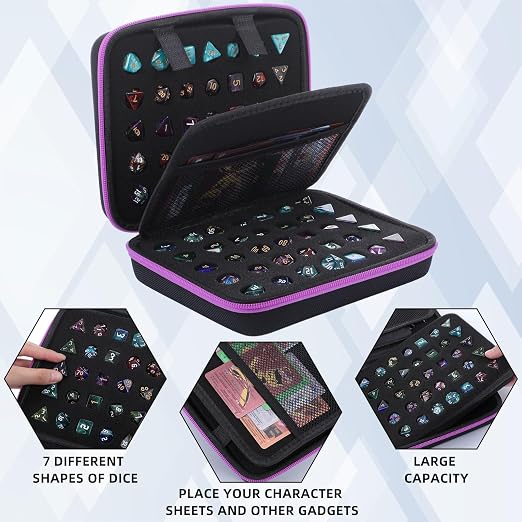 Aoriher 1 Pcs Dice Case with Removable Slotted Tray - Image 6