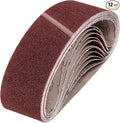 HARFINGTON 3 x 24 Inch Sanding Belts, 12 Pcs 40 Grits Aluminum Oxide Abrasive Belt Sander File Belt for Woodworking, Metal Polishing, Knife Sharpener