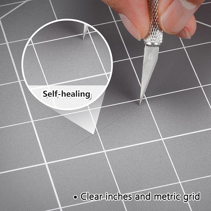 WorkLion Self Healing Cutting Mat: 12''x18'' Double Sided Craft Cutting Mat - Image 4