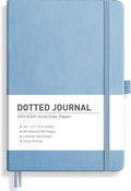RETTACY Dotted Journal Notebook, 192 Pages, A5 Medium Size | Leather Hardcover by RETTACY