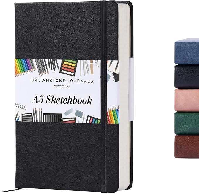 BROWNSTONE JOURNALS A5 Sketch Book Hardcover by Unknown