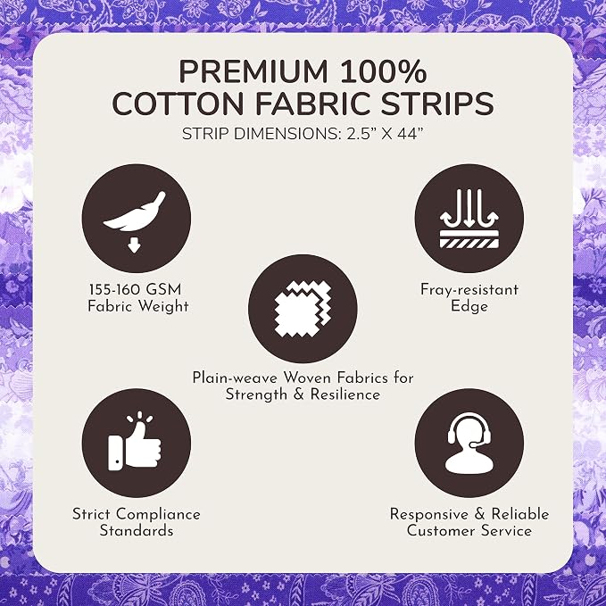 Tinyspool & Co.'s Twirlie Roll 40 Precut Quilting Fabric Strips - Image 5