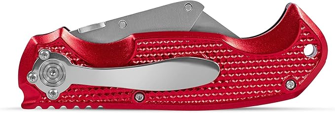 BirdRock Home Premium Folding Utility Knife – Small Compact Pocket – Folding Box Cutter Tool – 3 Extra Razor Blades – Cut Cardboard Boxes – Locking Safety Knife Set – Heavy Duty
