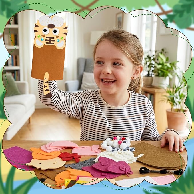 WATINC 24Pcs Hand Puppet Making Kit - Image 5