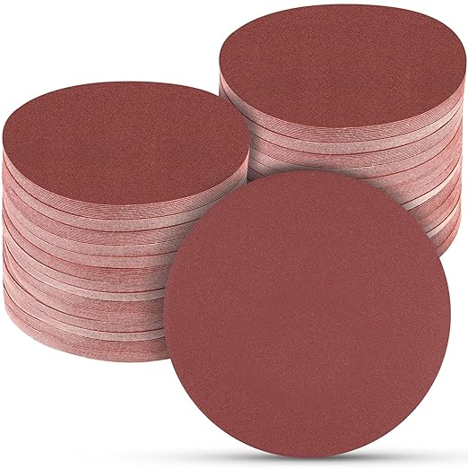 100 PCS 6 Inch Sanding Discs 240 Grit, 6 Hole Hook and Loop Sandpaper, Round Orbital Sand Paper Discs for Sander