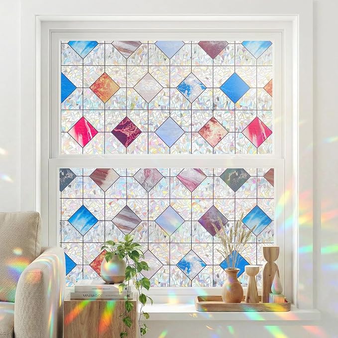 ADD.HERES Window Privacy Film, Stained Glass Decorative Static Cling, Removable - Image 8