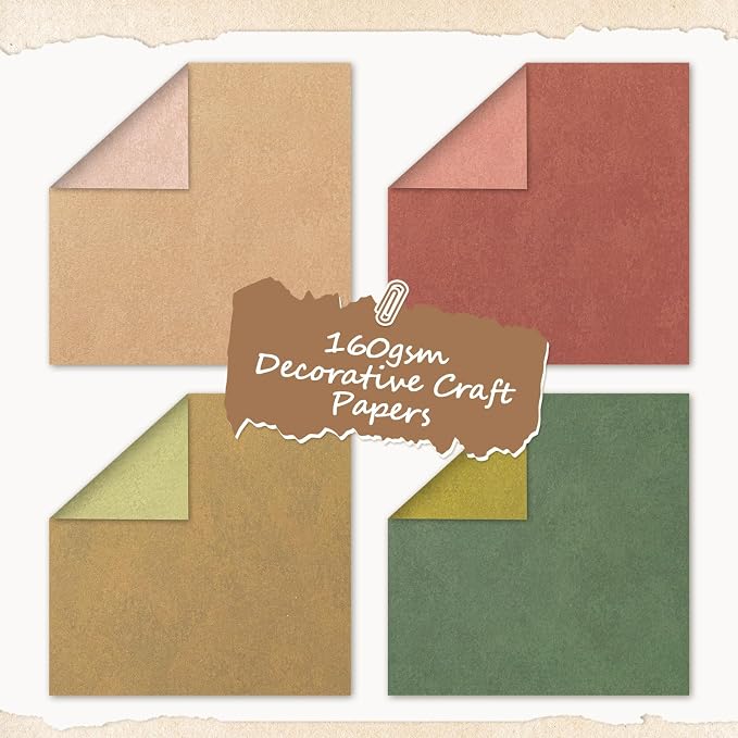 24 Sheets Scrapbook Paper 12x12 IN Double-Sided Boho Patterned Craft Paper | - Image 3