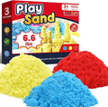 FURWEY 6.6lbs Play Sand, Mixed Packaging of 3-Color Sensory Sand, Suitable by FURWEY