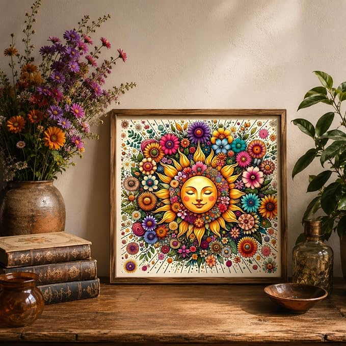 CHWGLFGG 5D Sun Face Diamond Painting Kits - Image 3