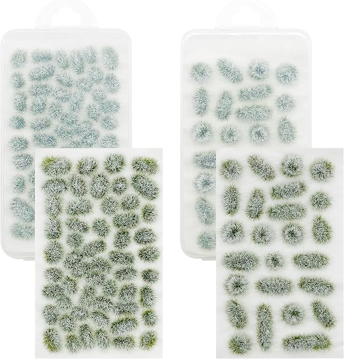 Woohome 78 PCS White Nylon Grass Tufts Model Scenery Kit by Woohome