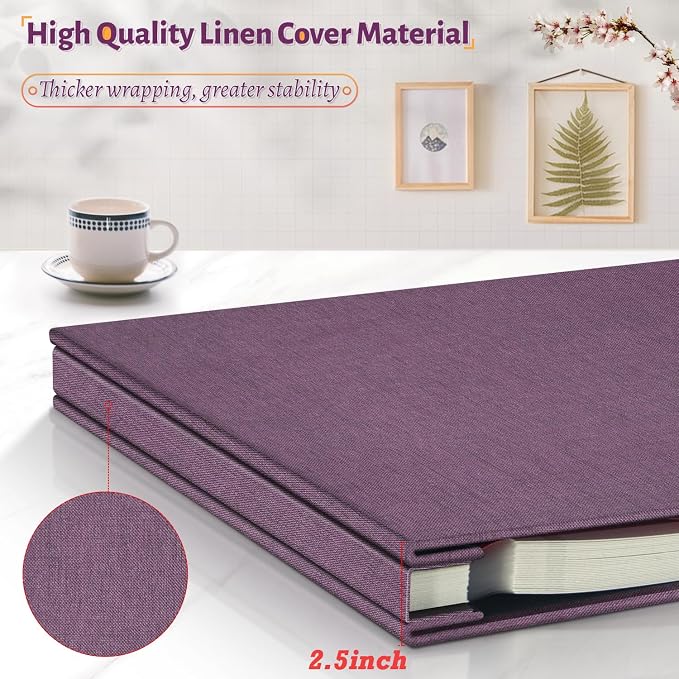 Artfeel Photo Album Self Adhesive Scrapbook, 120 Pages Large Photo Book - Image 5