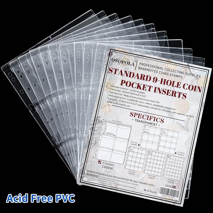 60 Pockets Coin Binder Pages - Image 4