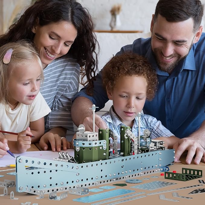 Lucky Doug Stem Building Projects Model Cruiser Ocean Ship Set, 504 Pieces Stem - Image 5