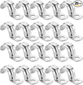 OHLECTRIC Heavy Duty Pipe Strap (20 Pack - 1-1/2 Inch) Zinc-Plated Steel EMT Conduit Clamps - 1 Hole Reinforced Rib Design - Snap-On Installation - Metal Pipe Strap for EMT Conduits