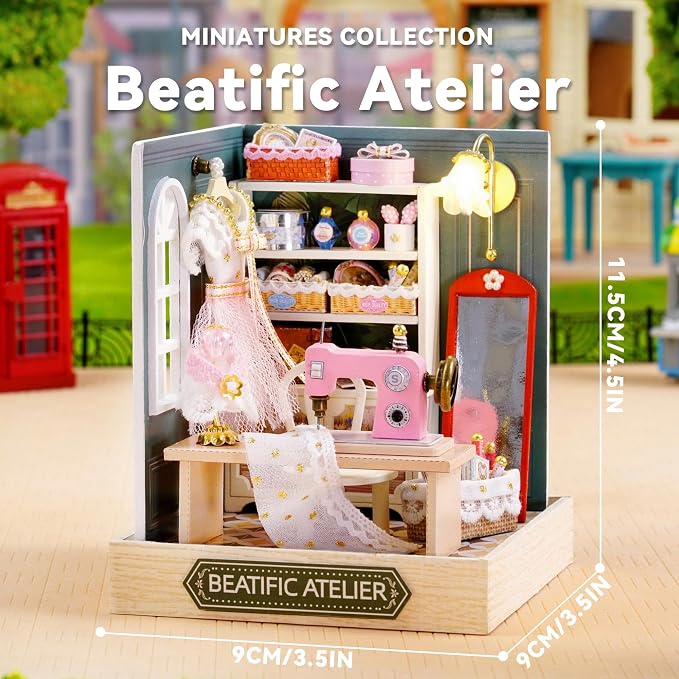 Flever Dollhouse Miniature DIY House Kit Creative Room - Image 2