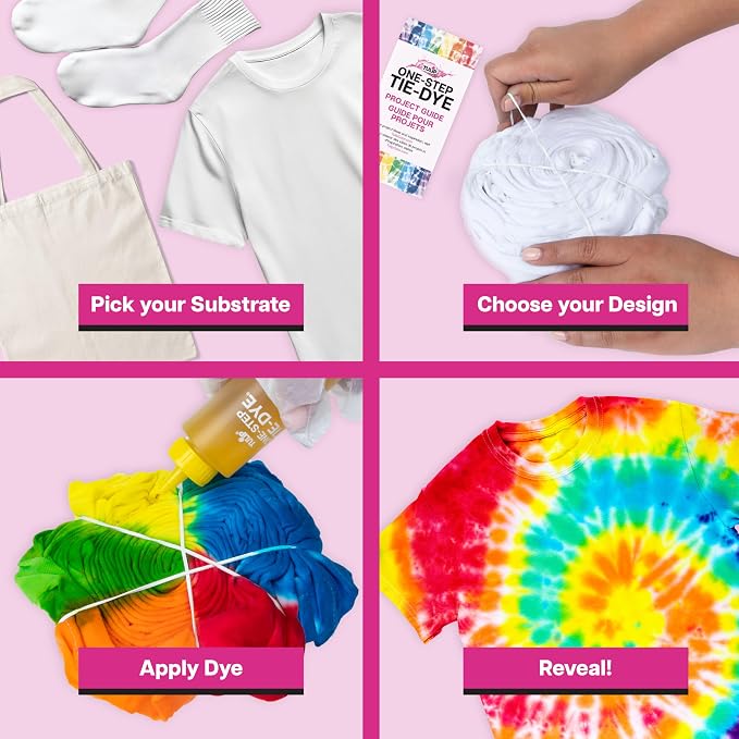 Tulip One Step Tie Dye Kit: Tie Dye Party Supplies, 18 bottles - Image 7
