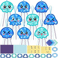 48PCS Summer Crafts: Paper Jellyfish Suncatchers DIY Kits, Window Stained Glass by Renbuzhu