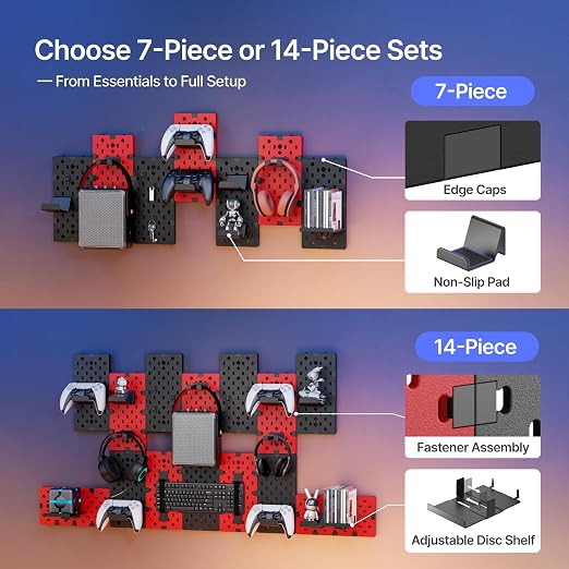 PEGZONE Controller and Headphone Holder Wall Mount, Controller Stand, Disc - Image 3