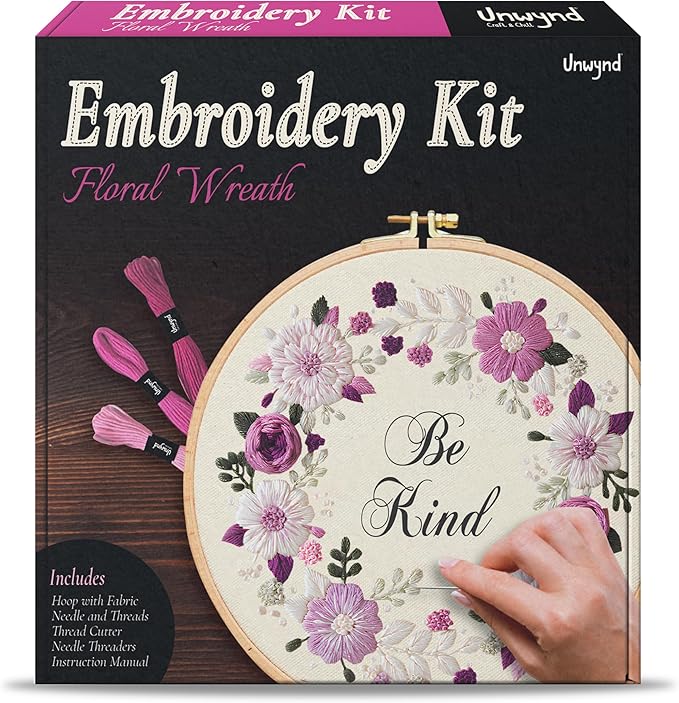 Unwynd Embroidery Kit Floral Theme by Unwynd