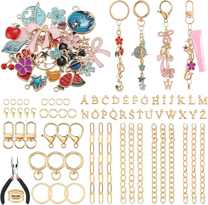 BESARME 230Pcs Keychain Making Kit by BESARME