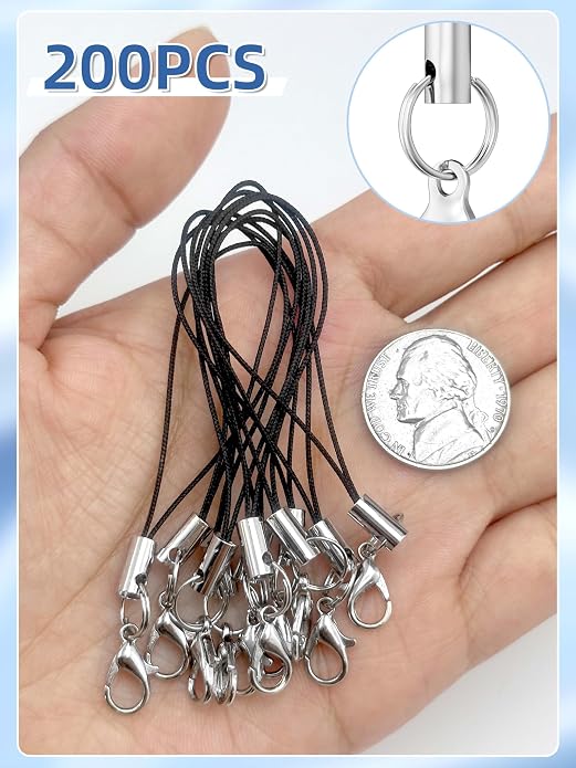 Evnlo Phone Charms Strap with Lobster Clasp, Lanyard Strap Cell Phone Charm - Image 5