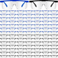 100 Pairs Safety Goggles Bulk Protective Glasses for Shooting Lab Safety Goggles Over Glasses for Kids Adult