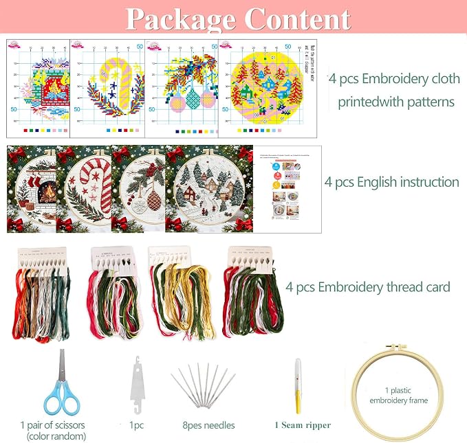Zhenqing 11CT Stamped Cross Stitch Kit - Image 3