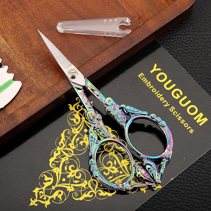 YOUGUOM Sewing Embroidery Scissors – Small Vintage Sharp Detail Shears - Image 2