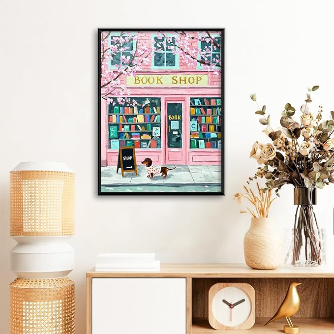 Book Shop Diamond Art Kits for Adults Beginners 12x16 in, DIY Craft Gift | - Image 2