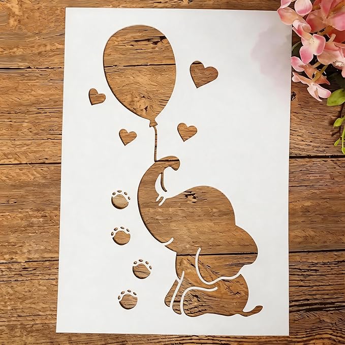 TIAMECH A4 Reusable Elephant Stencil by TIAMECH