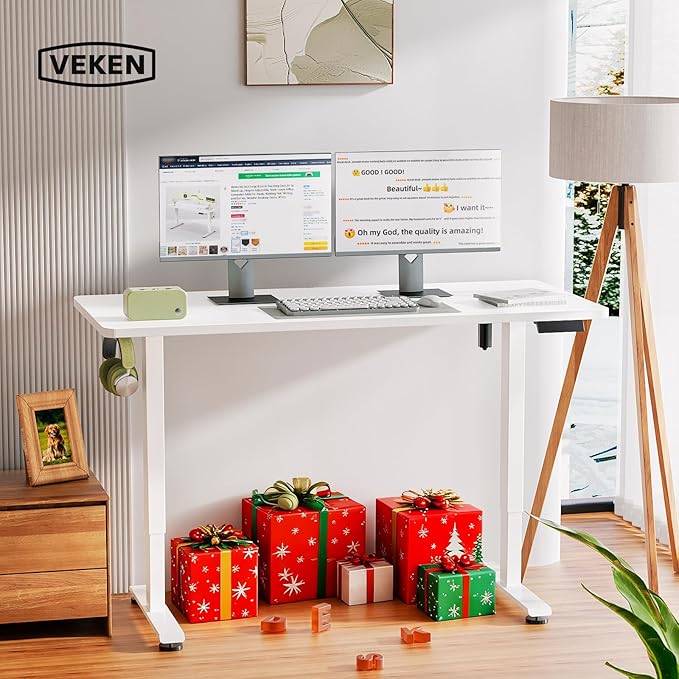 Veken 55 Inch Large Electric Standing Desk, Gaming Table, Suit students - Image 2