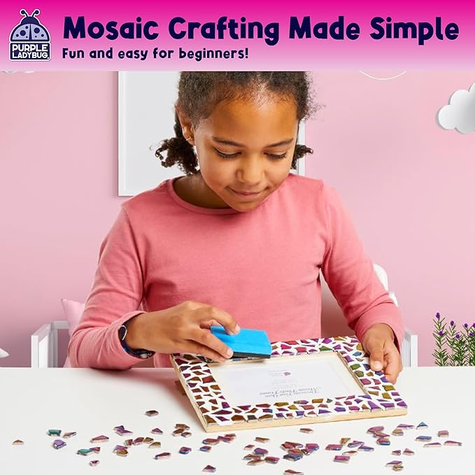 PURPLE LADYBUG Decorate Your Own Picture Frame Craft Kit - Image 4
