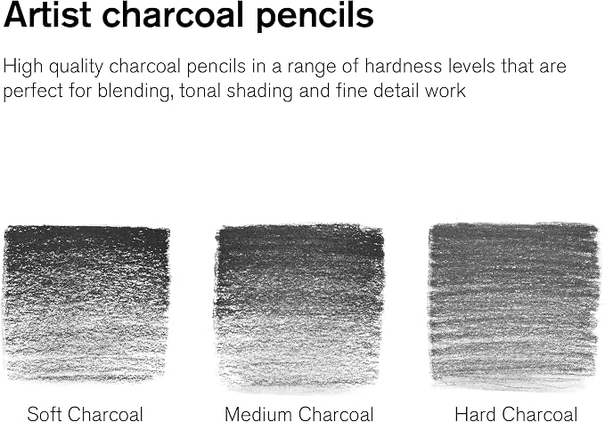 Winsor & Newton Studio Collection, Charcoal Pencils - Image 3