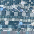 LITMIND 1.1 LB Gray Irregular Glass Mosaic Tiles by LITMIND