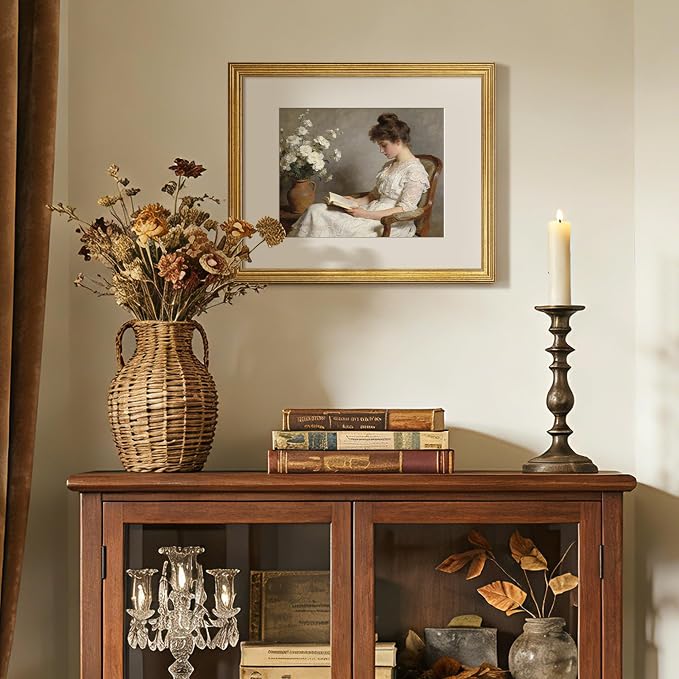 upsimples Vintage 16x20 Frames, Antique Gold Frames Display 11x14 - Image 7