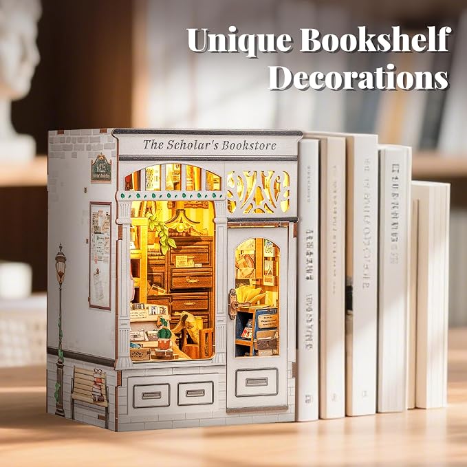 Fsolis Book Nook Kit DIY Miniature House - Image 4