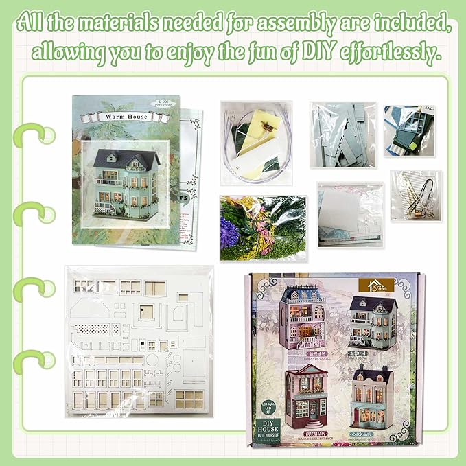 Flever Dollhouse Miniature DIY House Kit Creative Room - Image 3