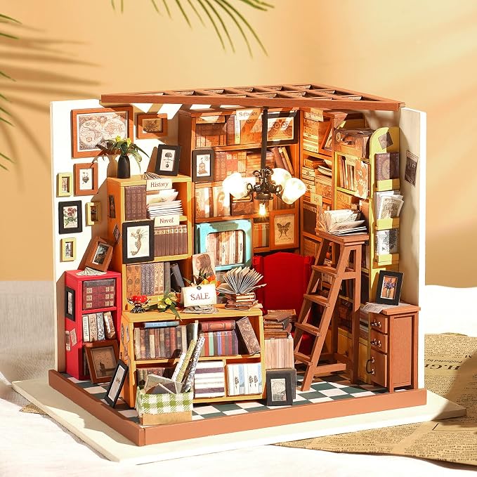 RoWood DIY Miniature Dollhouse Kit, 1:24 Scale Tiny House Building Kits - Image 3