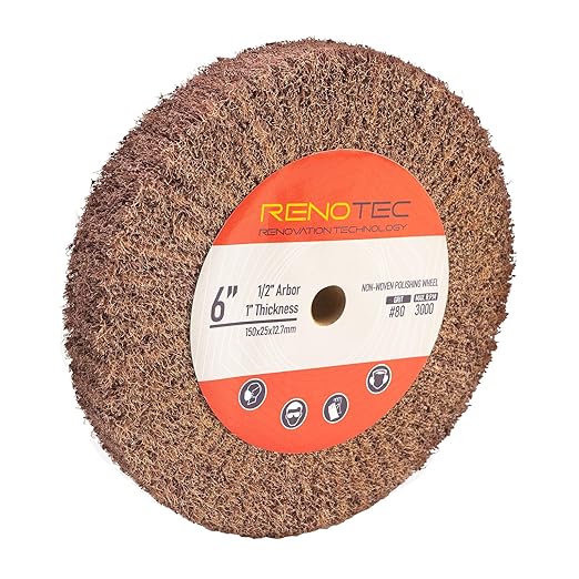 6 Inch Flap Wheel, Non-Woven Polishing Wheel (Grit80)