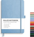 RETTACY Lined Journal Notebook, 192 Numbered Pages, A5 Size | Leather Hardcover by RETTACY