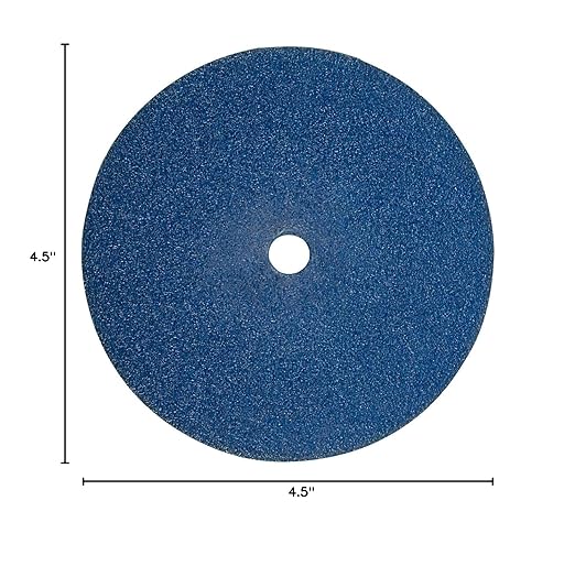 CS Unitec 80906 FIX Disc with Hook & Loop Fasterning, Zirconium, 4-1/2" Diameter, 60 Grit, (Pack of 50)