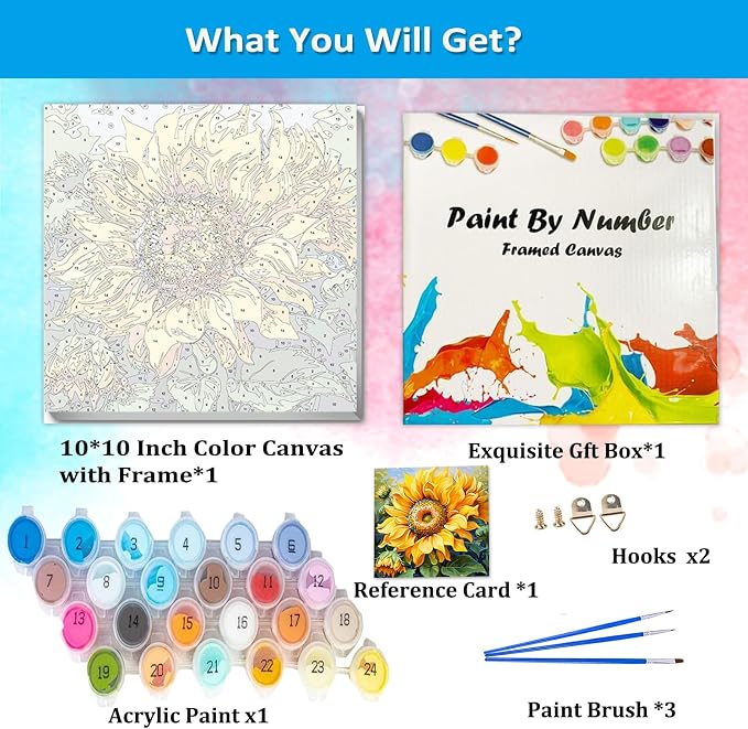 Artunion Framed Paint by Numbers Kit - Image 3
